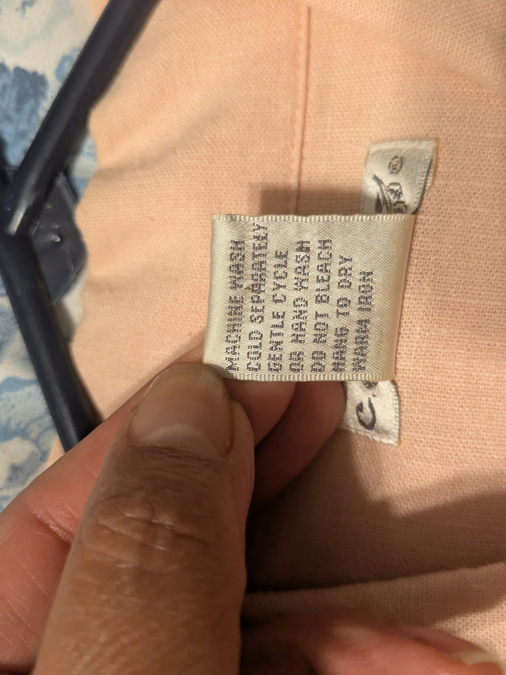 Light Peach Embroidered Button-Front Jacket - Picture 9 of 9